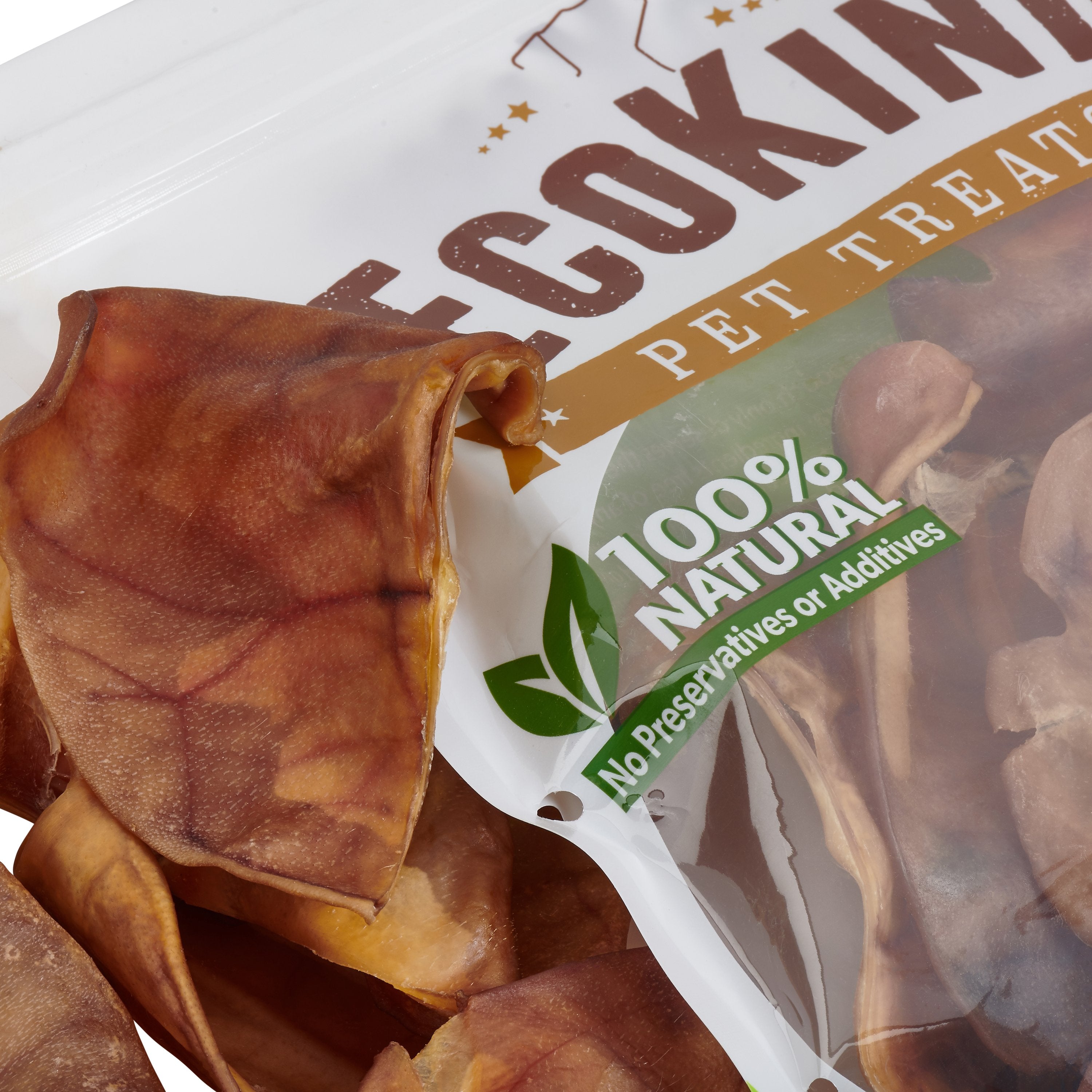 USA Pig Ears by EcoKind Dog Treats and Chews Thick-Cut, All Natural Dog Treats